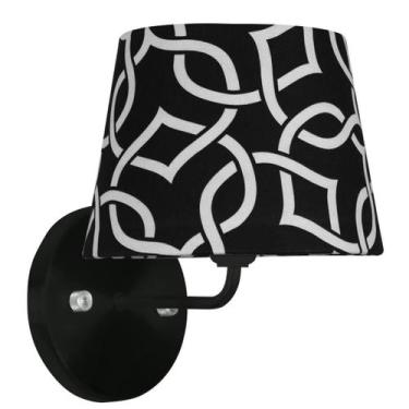 Imagem de Arandela Preta De Cupula Tradicional Elos Preto - MARRYLUZ