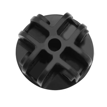 Imagem de eMagTech Suporte central de teto de 4 vias Junta de conector para tenda de gazebo Suporte circular vértice acessórios de substituição de barraca de gazebo plástico preto