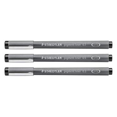 Imagem de Kit Caneta Nankin Pigment Liner Staedtler Com 6 Peças