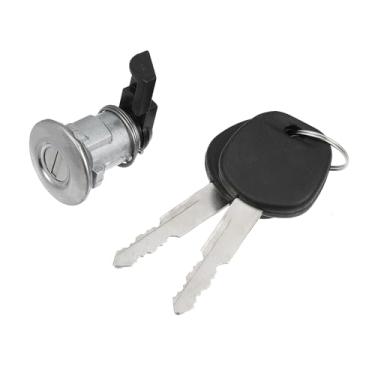 Imagem de Hihaha Nº 69058-35140 Cilindro de fechadura de porta de combustível com chaves para Toyota Tacoma 95-04 para Toyota Tundra 00-03 Cilindro de bloqueio de tanque de combustível Tampa de enchimento de