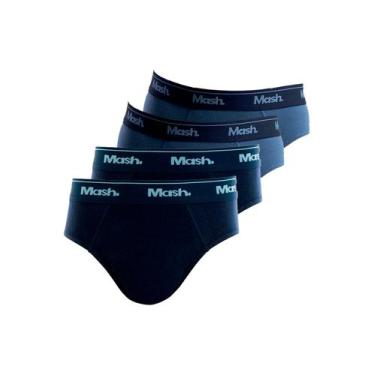 Imagem de Kit com 4 Cuecas Infantil Slip Mash 193.01 Colorido, Azul, GG