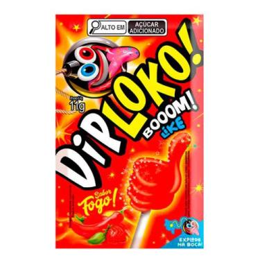 Imagem de Pirulito DipLoko Booom Like Sabor Fogo 11g
