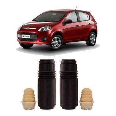 Imagem de Par Batente Coifa Traseiro Fiat Palio 2014 2015 2016 2017 - QualyKits