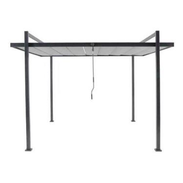 Imagem de Kit Pergolado De Aluminio Com Toldo Retrátil - 2,57x3,50m - Naterial