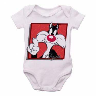 Imagem de body nenê criança roupa bebê Frajola  - Empório Dutra, P   ( 0-2 Meses