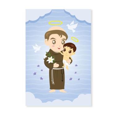 Imagem de Placa Decorativa MDF Santo Antônio Santo Padroeiro 20x30cm - Quartinho
