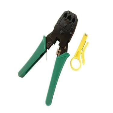 Imagem de Alicate Crimpar Rj45 Com Decapador Cabo De Rede Rj11 Rj12 OB-315 - EXB
