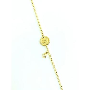 Imagem de Pulseira Signo Peixes em zirconia no Banho De Ouro - Belca Semijoias