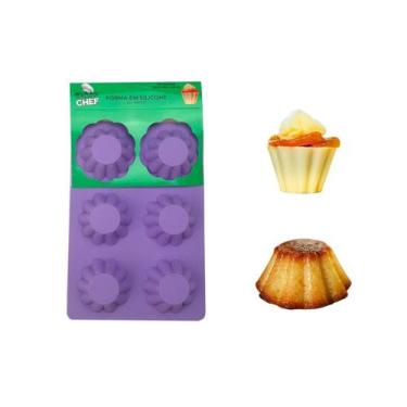 Imagem de Forma de Silicone para Flan - 6 cavidades - 1 unidade - Prime Chef - R
