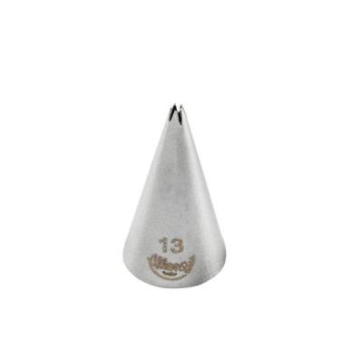 Imagem de Bicos Para Confeitar - Pitanga Aberta - Aço Inox - Nº13  - 1 unidade -