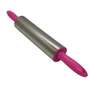 Imagem de Rolo De Aço Inox Antiaderente Para Preparo de Massas 38cm - Cosy