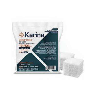 Imagem de Compressa gaze 7,5x7,5 não esteril 13 fios karina c/500 und - 01 pct -