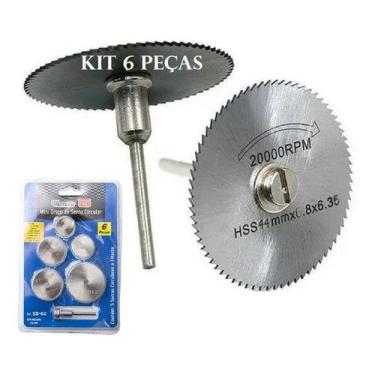 Imagem de Mini Disco Serra Circular Micro Retifica Madeira Pvc Oferta - Kit Disc