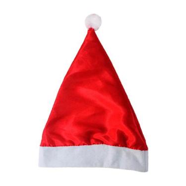 Imagem de Gorro Papai Noel Natal Vermelho em Cetim - PIFFER