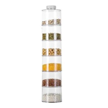 Imagem de Torre Porta Condimentos Temperos Empilhável 6 Potes - NSO