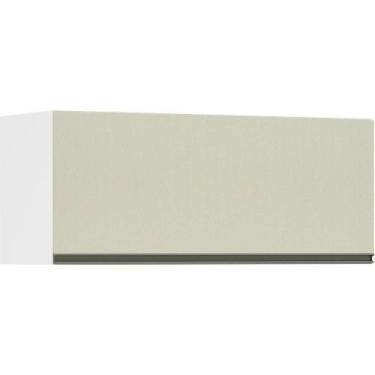 Imagem de Armário Basculante 90cm 1 Porta Branco Polar C/Kashmir - LUCIANE MÓVEI