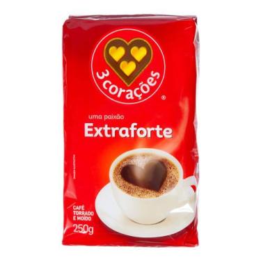 Imagem de Café Moído Extra Forte à Vacuo 3Corações 250g