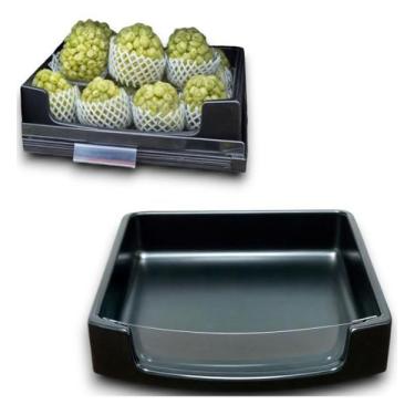 Imagem de Bandeja Hortifruti Retangular 40x40cm Plástico Tecnovacuum.