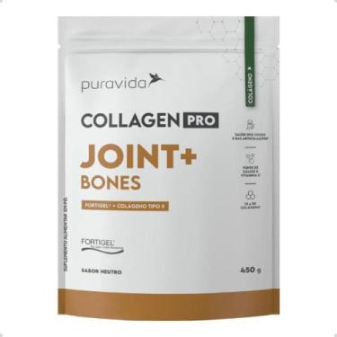 Imagem de Collagen Pro Joint+ Bones Colágeno Tipo 2 Fortigel 450g Pura Vida, Neu
