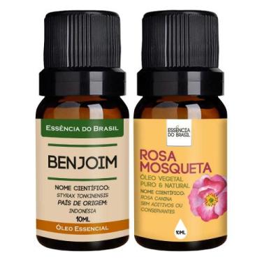 Imagem de Kit Óleo Essencial Benjoim + Óleo Vegetal Rosa Mosqueta 10ml - Essênci