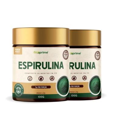 Imagem de Kit 2 Espirulina Pura em Pó 100mg Fitoprime