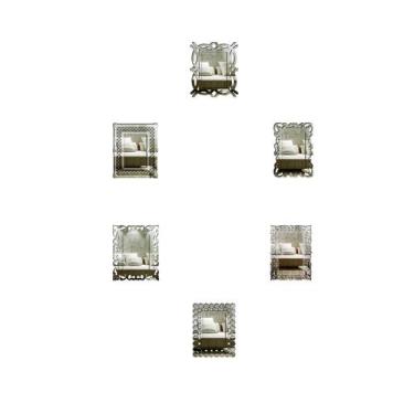 Imagem de Kit Espelhos Decorativos venezianos  Pegui Aquila 6 peças - CREATUS, p