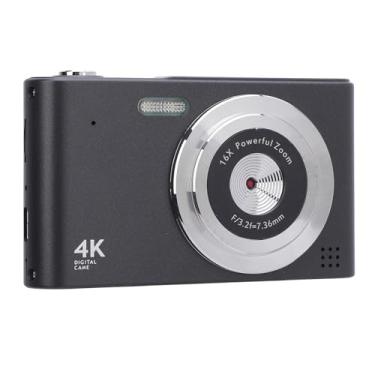 Imagem de Câmera Digital, Câmera 4K FHD, Câmeras Digitais Aponte e Dispare de 48 MP, Gravação de Vídeo Anti-vibração Com Zoom de 16x, Câmera Compacta Com Tela IPS de 2,4 Polegadas para