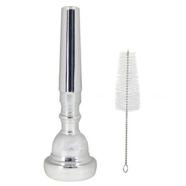 Imagem de Danchet Bocal de trompete 3C banhado a prata para iniciantes e profissionais - acessórios para trompete..