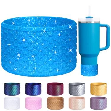 Imagem de Bota de silicone sereia para Stanley Cup 40/30/567.0 g, protetor inferior feito para HydroJug Traveler 32/1,134 g e para Owala Tumbler 1,134 g, para Stanley Cup Accessories 1,134 g 850 g, Translucence