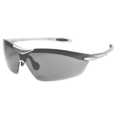 Imagem de JiMarti Óculos de sol XS Sport Wrap TR90 UV400, proteção inquebrável para ciclismo, esqui ou golfe, Prata e preto, unisex