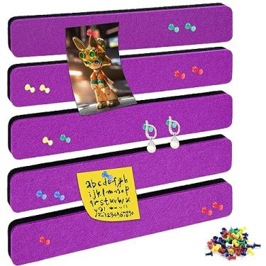 Imagem de Quadro de avisos de cortiça para paredes quadro de cortiça para quadros de escritório para quadros de avisos para paredes (roxo)