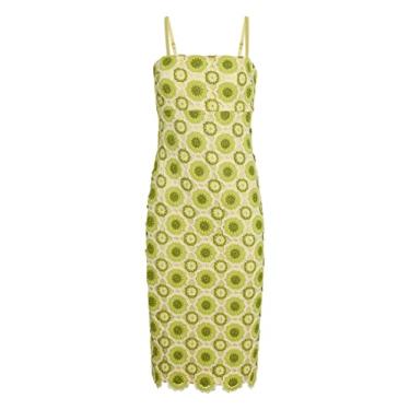 Imagem de LIKELY Vestido feminino Jenila, Brilho verde, 36