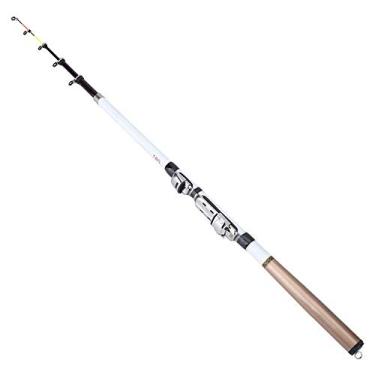 Imagem de Vara de Pesca, Vara de Pesca Telescópica, Vara de Pesca Giratória Portátil, Fibra de Carbono, Telescópica, Leve, Durável, Portátil, Fácil de Usar, Fácil de Transportar,