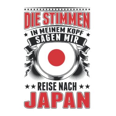 Imagem de Japan Notizbuch: Die Stimmen in meinem Kopf Sagen mir Reise nach Japan/Japan Stimmen Urlaub Osaka Tokio / 6x9 Zoll / 120 karierte Seiten Seiten