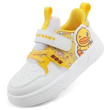 Imagem de B.Duck Sapatos infantis para meninas e meninos [confortáveis e modernos] Tênis infantil infantil para bebês/crianças pequenas, tamanho 6 - Criança grande 1, Branco marfim, 9 Toddler