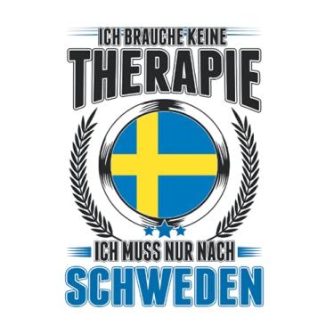 Imagem de Schweden Notizbuch: Schweden Therapie Urlaub Skandinavien Sweden Reise / 6x9 Zoll / 120 linierte Seiten
