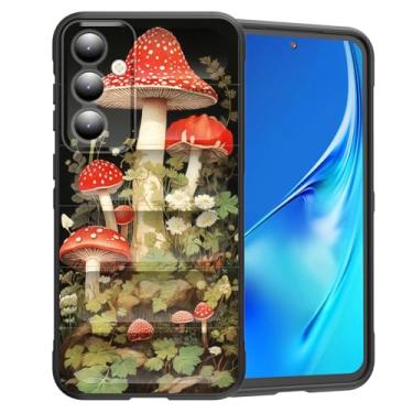 Imagem de CICPLKSE Capa para Galaxy S25 Plus, silicone premium com [forro de microfibra macio antiarranhões] capa protetora à prova de choque para Samsung Galaxy S25 Plus 6,7 polegadas 2025, cogumelo vintage