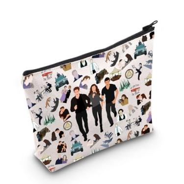 Imagem de WZMPA Bolsa de cosméticos Crepúsculo Edward Cullen e Bella Swan para presente para fãs do personagem Crepúsculo bolsa com zíper, hey don't hate, Ajuste