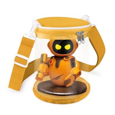 Imagem de Bolsa de exibição compatível com Eilik Cute Robot Pets, estojo de transporte compatível com robô Eilik DQ, amarelo, apenas bolsa