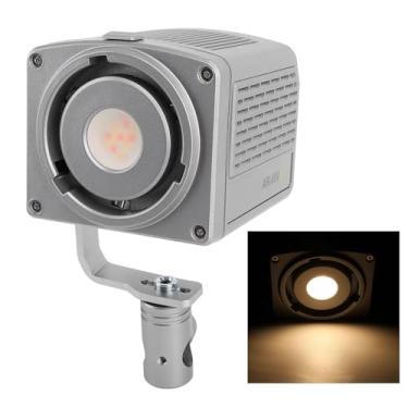 Imagem de Luz de Vídeo LED Com Controle de APP, 5200lux 5600K PWM Escurecimento CRI/TLCI 96+ 55W Portátil Portátil COB RGB LED Iluminação de Saída Contínua para Fotografia