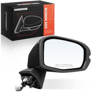 Imagem de A-Premium Espelho retrovisor retrovisor externo externo dobrável preto não aquecido compatível com Honda HR-V HRV 2023