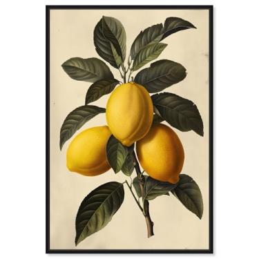 Imagem de Art Remedy Zesty Precision Canvas Vintage Prints, moldura preta, 40.6 cm x 61.0 cm