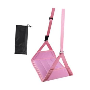 Imagem de Bothyi Cabide de pegador de pegador de avião de avião Premium Travel Essentials Apoie o apoio de pé de descanso para o pé de viagem para o escritório de, Rosa