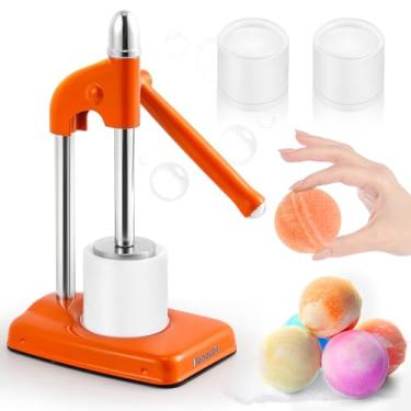 Imagem de Bonoutil Máquina de prensa de bomba de banho - 2 moldes fácil de prensar bomba de banho faça você mesmo para fazer sabão para adultos iniciantes (laranja)