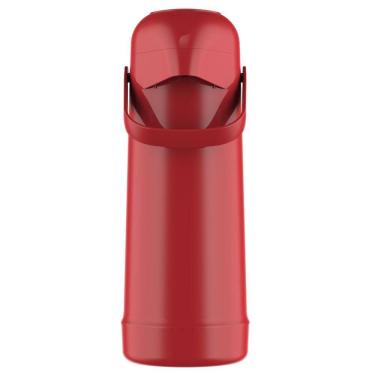 Imagem de Garrafa Térmica de Pressão 1L Termolar Magic Pump 56518 Vermelha
