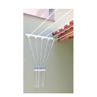 Imagem de Varal de alumínio com 5 cordas de 8 metros