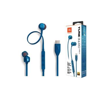 Imagem de Fone De Ouvido JBL Com Fio Tune 310c Usb-c Jbl Azul