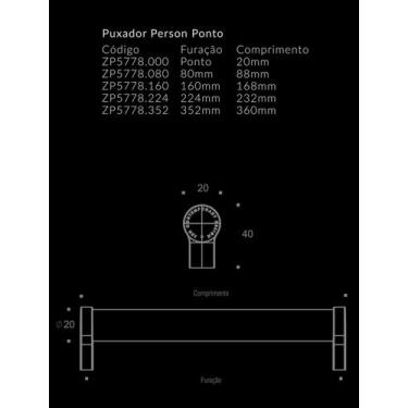 Imagem de Puxador person zen design, ROSE, 160MM