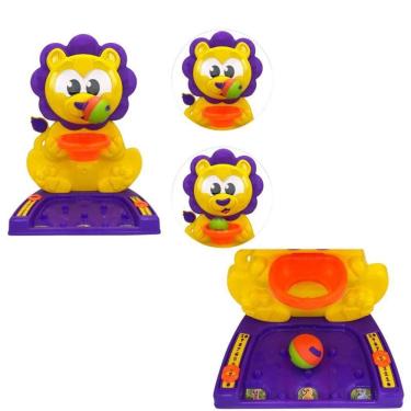 Imagem de Brinquedo Infantil Cesta Basquete Leão + Bolinha Divertida
