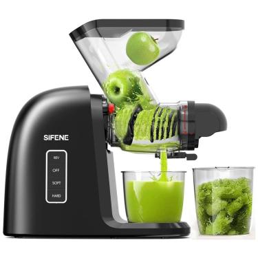 Imagem de Centrífuga de Frutas de Prensa Fria 550mL com Ampla Calha de Alimentação de 8 cm, Fácil Limpeza e Função Antientupimento, 110V 250W, SIFENE